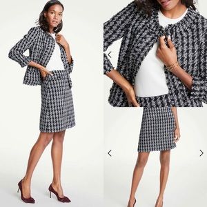 [NWT] Tweed Houndstooth Jacket & Skirt - SIZE 18